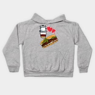 Coffee and Banh mi - Vietnamese sandwich ca phe Kids Hoodie